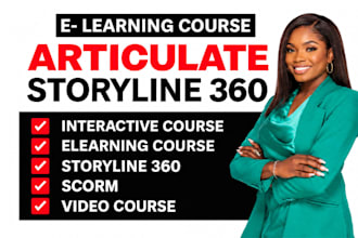 build an interactive elearning course in articulate storyline 360