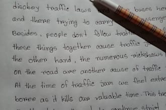 write elegant handwriting and notes