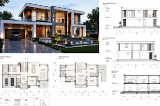 pdf to archicad model, 2d 3d floor plan adu plan, blueprint redraw patio permit
