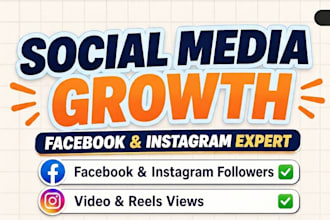 grow your facebook and instagram with followers and views