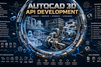 develop autocad 3d API plugin cad automation c net modeling tools