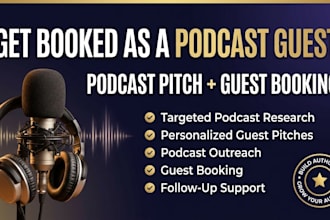 create podcast pitches and do guest booking for your brand