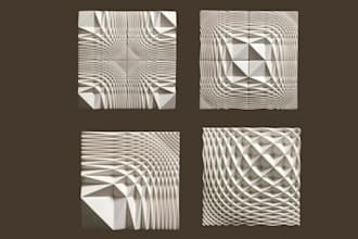 3d parametric art 3d bas relief 3d voronoi art tessallion 3d wall art cnc print