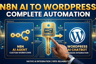 create a professional wordpress ai chatbot and automation using n8n ai agent