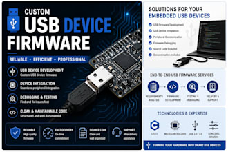 develop usb device firmware for your embedded system