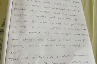 write anything with my beautiful handwritting