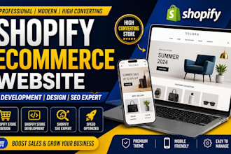 shopify ecommerce website development, design shopify store, shopify seo expert