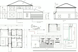 dibujar planos de planta 2d, planos de viviendas y planos de construcción