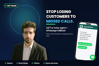 build an ai voice agent and whatsapp ai receptionist