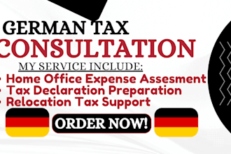 be german tax consultant, tax declaration for home office and relocation