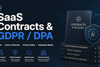 draft saas master services agreement, terms of service and dpa
