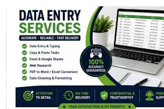 provide accurate and reliable data entry services