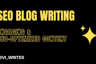 write SEO optimized blog engaging blogposts and articles