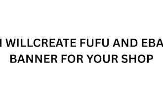 create fufu and eba banner for your shop