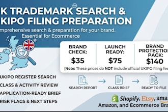 conduct a UK trademark search and prepare your ukipo filing details