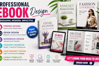 design ebook, interactive flipbook, digital magazine, fashion lookbook, freebie
