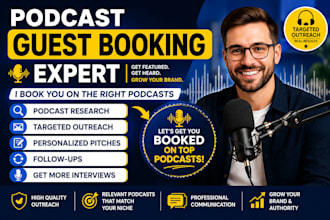 do podcast guest booking podcast outreach and guest pitching