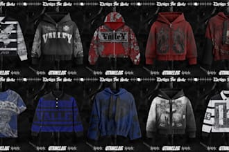 create streetwear design for your brand like, valelives