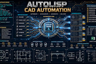 develop autolisp routine autocad scripting cad automation custom tools