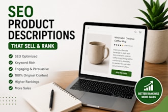 write SEO product description for your online store