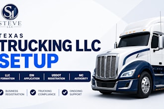form texas trucking company llc with ein, usdot, mc authority and compliance