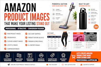 create amazon product images, infographics and lifestyle photos