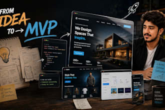 build saas mvp, ai mvp, startup mvp web app and custom web app