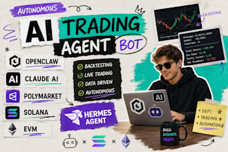 fix build openclaw claude ai trading agent bot polymarket solana evm backtesting