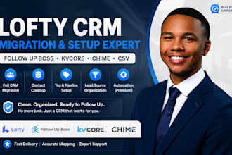 do lofty crm migration follow up boss kvcore chime contact mapping lofty setup