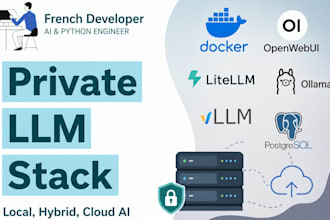 deploy a private local llm stack with docker