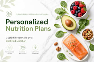 be your registered dietitian and create a custom meal plan