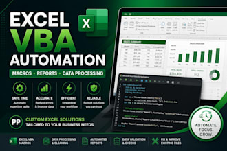create and automate excel spreadsheets with vba macros