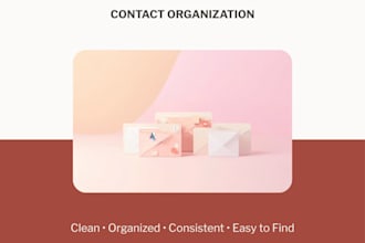 organize and clean up your business contacts