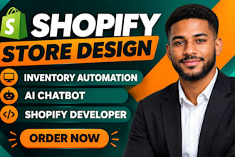 shopify inventory automation shopify store design ai chatbot shopify developer