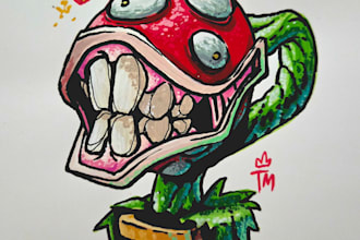 paint a classic video game character