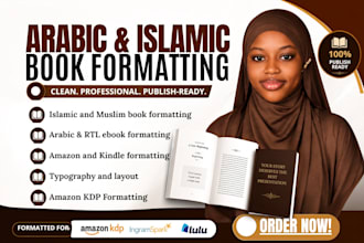 write or format islamic arabic muslim book content ebook formatting for amazon