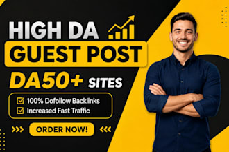 do SEO guest post backlink, high da guest post service