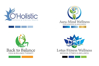 design health or yoga and wellness logo in 24hr