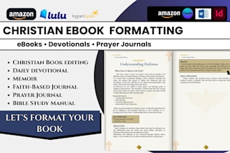 format christian ebooks, daily devotionals and prayer journals for KDP