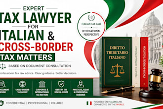 be expert tax lawyer for italian and cross border tax matters