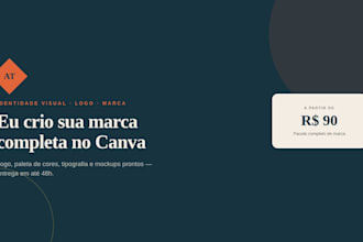 eu crio sua identidade visual e logo no canva