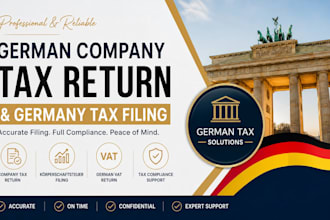 prepare german company tax return, korperschaftsteuer filing, and germany tax