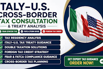 provide italy US cross border tax consultation and treaty analysis