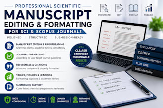 edit and format your scientific manuscript for sci scopus journal submission