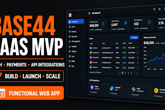 build your base44 saas mvp with strip, auth and API integrations, ai development