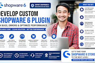 develop custom shopware 6 plugin fix bugs errors and optimize performance