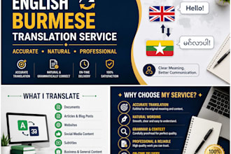 translate english to burmese and burmese to english