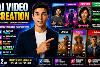 create custom ai videos, ai avatar videos, ai reels, tiktok and youtube shorts