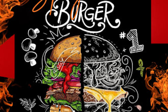 design eye catching food flyers,posters and social media post