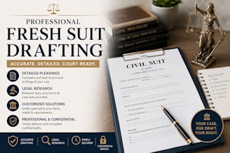 drafting of petitions or plaint